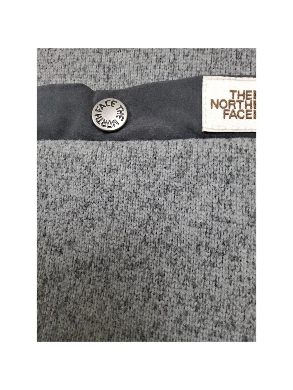 The North Face Gordon Lyons 1/4 Zip Fleece Pullover Men's XL Gray Jacket Camp